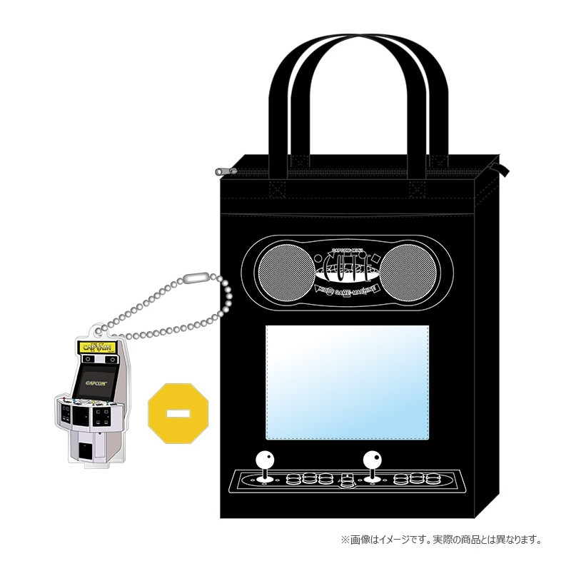 Arcade Stadium Tote Bag &AcrylStand Keyholder Set E-Capcom Japan OfficialItemNEW/NEUF