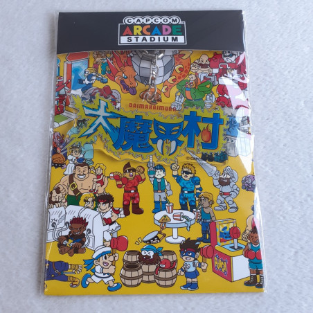 Arcade Stadium Daimakaimura Acrylic Key Holder Chain Porte-Clés E-CapcomJapanNEW