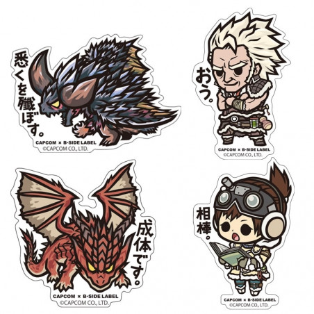 CAPCOM×B-SIDE LABEL Stickers Monster Hunter Deform Set E-Capcom JapanOfficialNEW