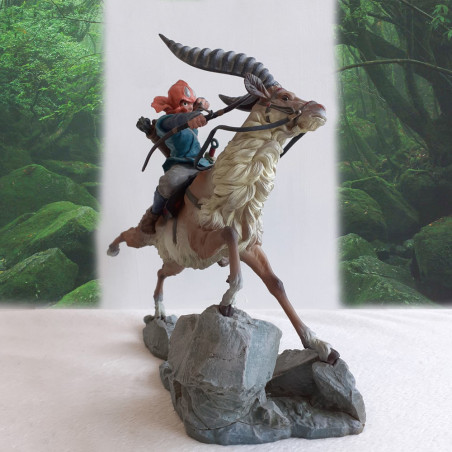 STUDIO GHIBLI Princesse Mononoke Ashitaka&Yakkuru Figure Cominica Memorial JAPAN Rare