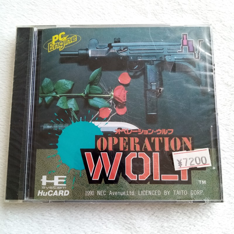 Operation Wolf Nec PC Engine Hucard Japan Ver. Brand New Factory Sealed Neuf PCE Action Shooting 1990