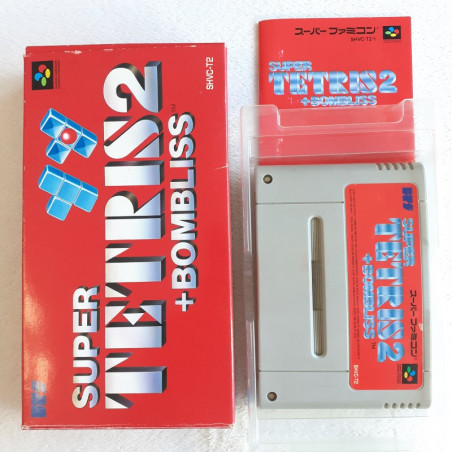 Super Tetris 2 + Bombliss Super Famicom (Nintendo SFC) Japan Ver. 1992 SHVC-T2