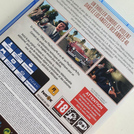 L.A. Noire PS4 FR USED Rockstar Action Aventure 5026555423755 (DV-FC1)