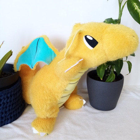 Pocket Monster Kutsurogi Relax Time Kairyu Dracolosse Big Peluche Plush Pokemon Banpresto Japan Official