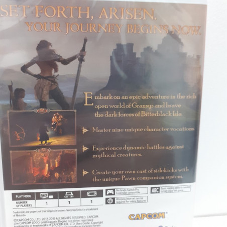 Dragon's Dogma Dark Arisen Nintendi Switch US Game In ENG/FR Neuf New Sealed RPG Action Capcom