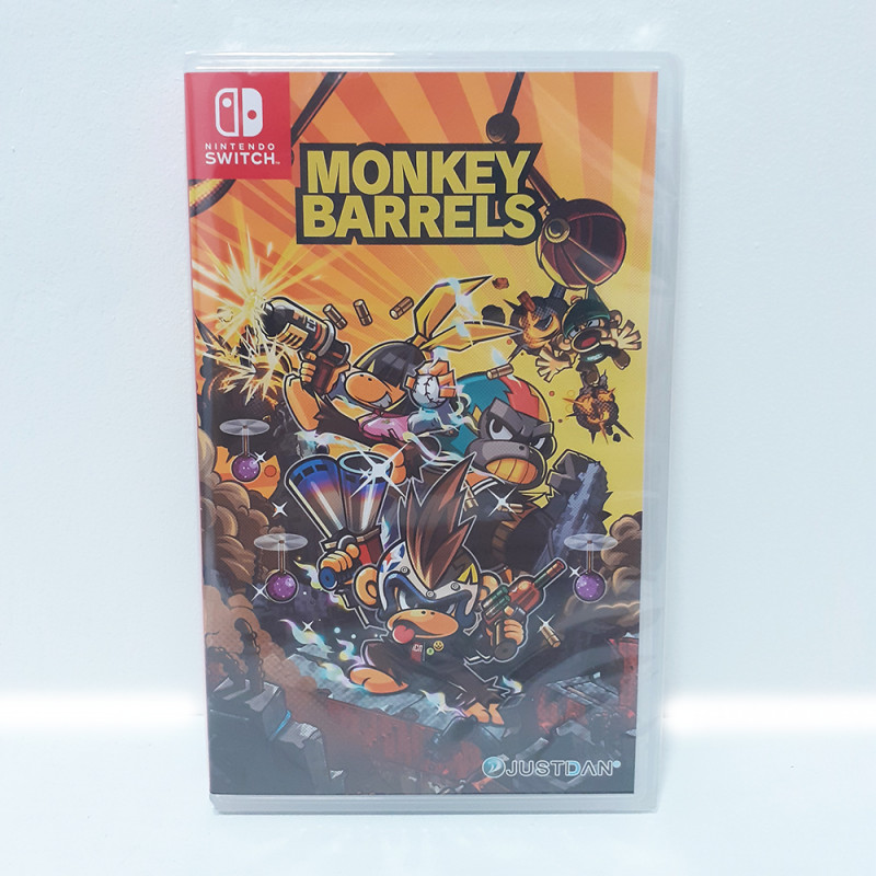 Monkey Barrels Nintendo Switch Asian Game In English Neuf/New Sealed Shmup Shooting Justdan