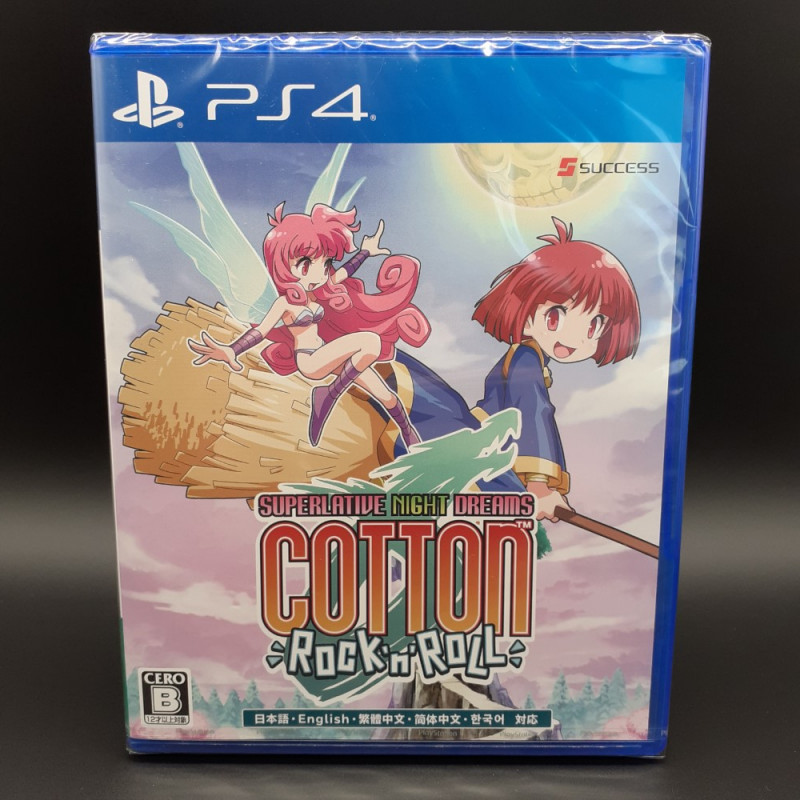 Cotton Rock'n'Roll PS4 Japan Game in ENGLISH Neuf/New Sealed Playstation 4 Shmup Shooting Success