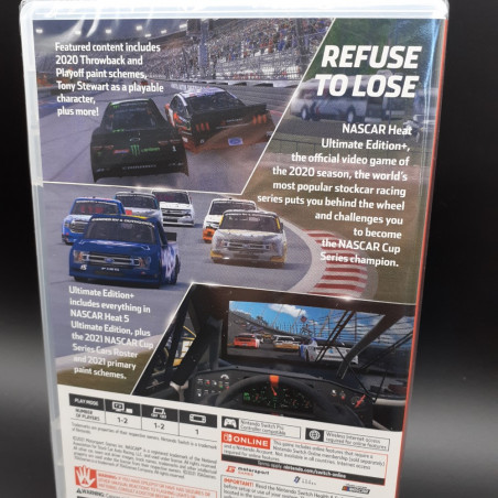 Nascar Heat Ultimate Edition+ Nintendo Switch USA Game Neuf/NewSealed Motorsports Racing