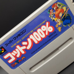 Cotton 100% (Cartridge Only) Super Famicom Japan Game Nintendo SFC Shmup Shooting Datam Success 1994 SHVC-C9