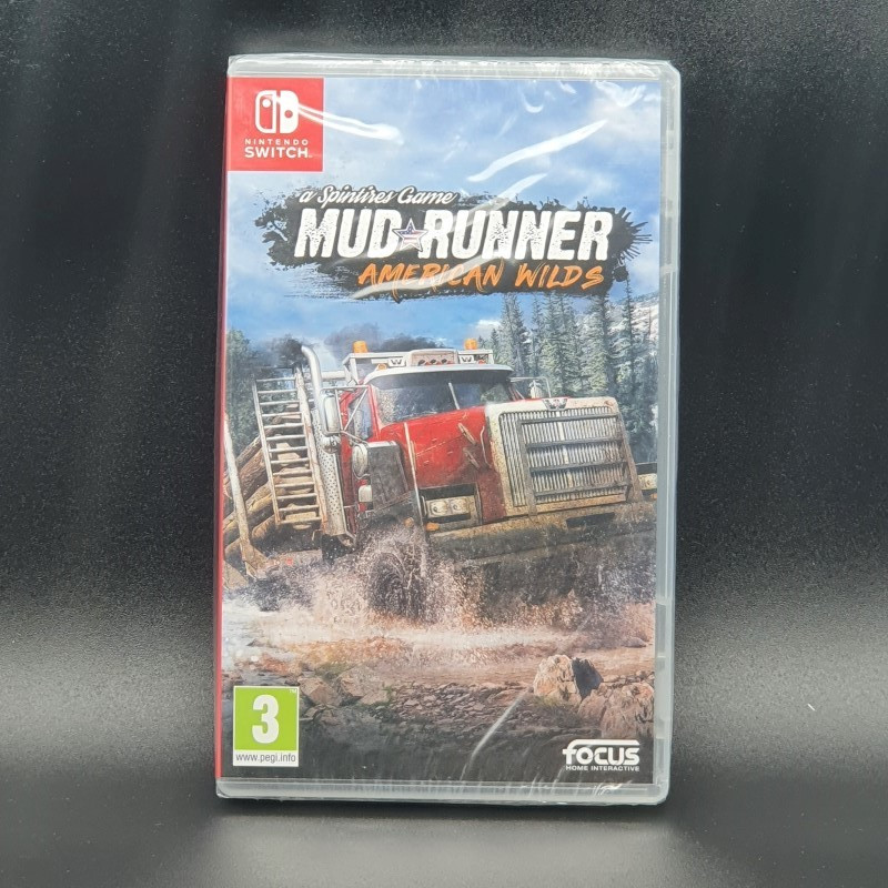 Spintires: MudRunner-American Wilds Nintendo Switch UK Game in EN-DE-FR-RU-ES-PT-IT NEW/SEALED Focus Home Course(DV-FC1)