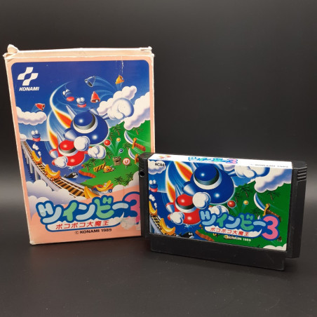 Twinbee 3 (No Manual) Famicom Nintendo FC Japan Game Shmup Shooting Konami 1989 RC841