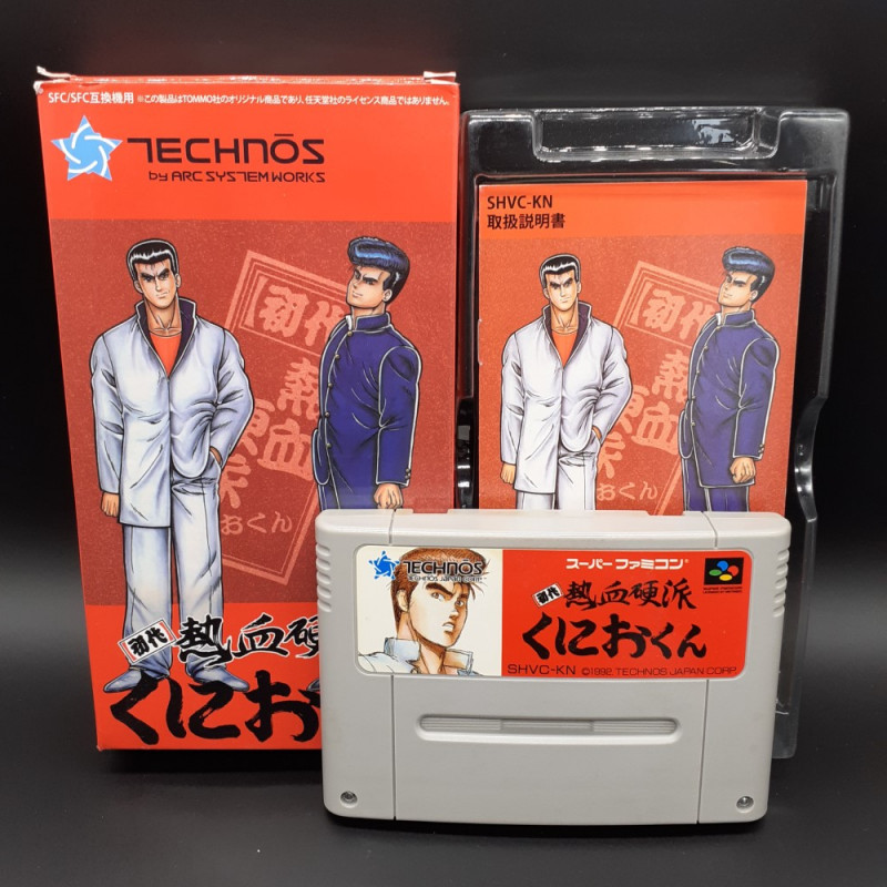 Kunio Kun Shodai Nekketsu Kouha Super Famicom Nintendo SFC Japan Game Tommo Ver. Beat Them Up