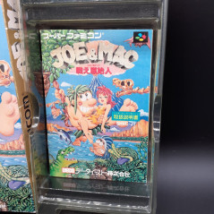 Joe & Mac Tatakae Genshijin Caveman Super Famicom Japan Game Nintendo SFC And Platform Action Data East 1991