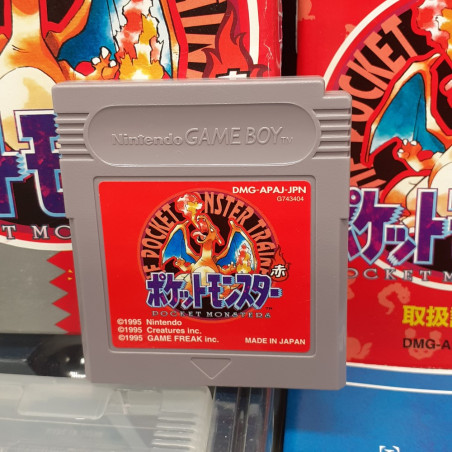 Pocket Monsters Pokemon Aka Red Rouge Nintendo Game Boy Japan Game RPG Sgame Freak 1995 DMG-P-APAJ Gameboy