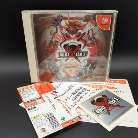 Guilty Gear X +Spine/Reg.Card&Sticker Sega Dreamcast Japan Game Sammy Fighting