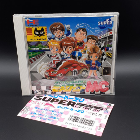 Motoroader MC +Spine Card TBE Nec PC Engine Super CD-Rom² Japan Game PCE NCS Racing Masaya (DV-LN1)