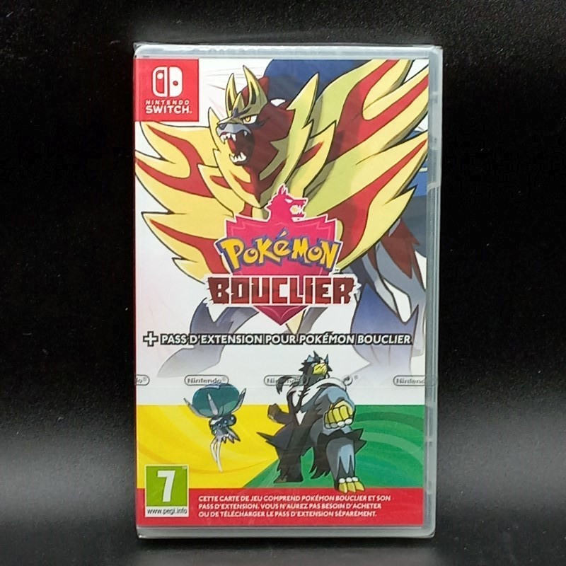 Pokemon Bouclier+Pass d' extention Nintendo SWITCH FR New/Sealed RPG Pikachu