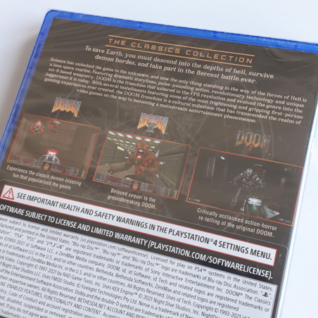 DOOM The Classic Collection (1,II & 3) PS4 USA Game Neuf/New Sealed Playstation4/PS5