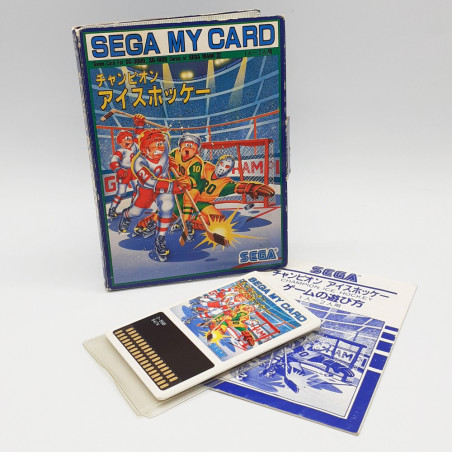 Champion Ice Hockey Sega MY CARD SC-3000 SG-1000 MARK III Japan Game Jeu C-59 1985