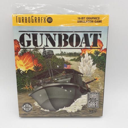 GUNBOAT Nec Turbo Grafx 16 Game PCE PC Engine Hucard Simulation 1992 (DV-LN1)