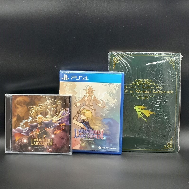 Record Of Lodoss War: Deedlit In Wonder Labyrinth(Artbook+OST)Sony PS4 Euro New/Sealed Red Art Games Action(DV-FC1)