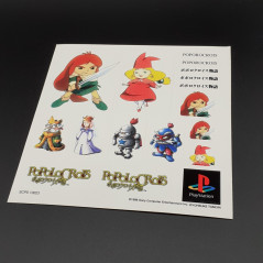 POPOLOCROIS Monogatari +Stickers PS1 Japan Game Playstation 1 PS One RPG Sony 1996