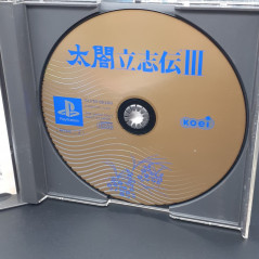 Taikou Risshiden 3 III +Map&Reg.Card PS1 Japan Game Playstation 1 PS One Koei Sangokushi