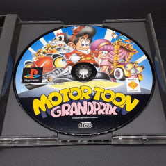 MOTOR TOON GRAND PRIX +Spine/Reg.Card&Stickers PS1 Japan Game Playstation 1 PS One Racing Sony 1994