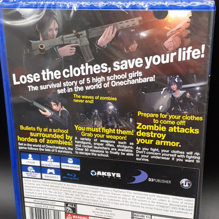 SCHOOL GIRL ZOMBIE HUNTER PS4 USA Game Neuf/New Sealed Playstation4-PS5 Shooting