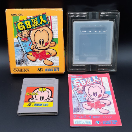 GB Genjin Nintendo Game Boy Japan Gameboy Bonk PC Kid Hudson Soft Platform 1992 DMG-GKJ