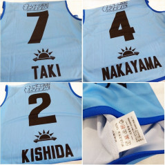 Captain Tsubasa Solum Original Nankatsu SC Adult Futsal Soccer Bibs x7 Set (Dossards x7) Japan Official Goods (Oliv et Tom)