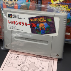WRECKING CREW'98 Super Famicom Nintendo SFC Japan Snes Game Mario 1998 SHVC-P-BWCJ