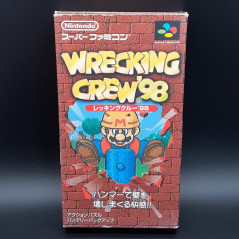 WRECKING CREW'98 Super Famicom Nintendo SFC Japan Snes Game Mario 1998 SHVC-P-BWCJ