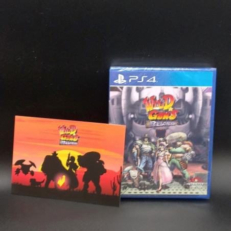 Wild Guns Reloaded 50(Card Postal)PS4 EN NewSealed STRICTLY LIMITED NATSUME Action Tir Arcade Sony