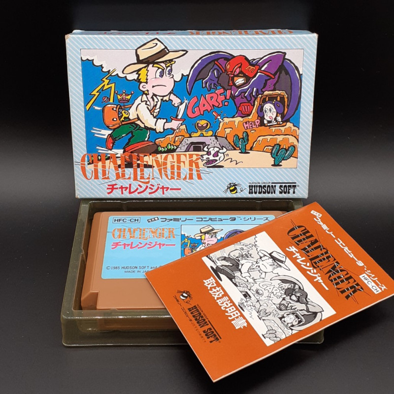 CHALLENGER Famicom Nintendo FC Nes Japan Game Hudson Soft MOMO 1985 HFC-CH