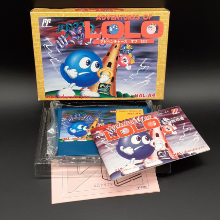 ADVENTURES OF LOLO Famicom Nintendo FC Nes Japan Game TBE Eggerland HAL-A4
