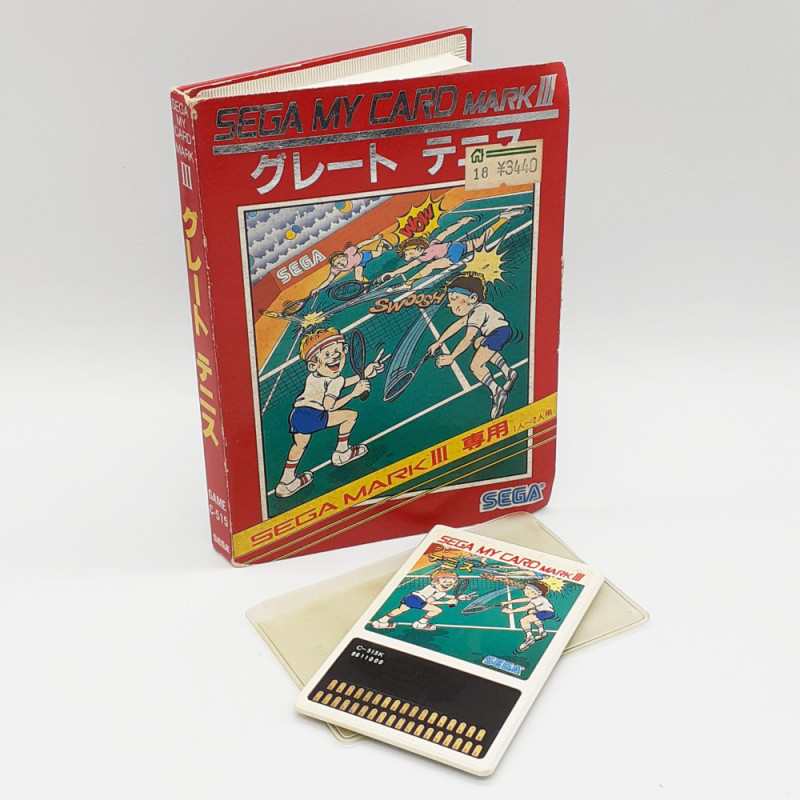GREAT TENNIS Sega MY CARD MARK III Japan Game Jeu C-515 1986 Complet