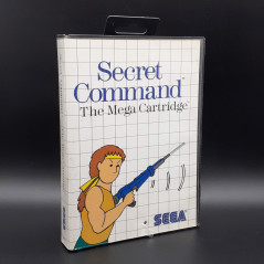 SECRET COMMAN Sega Master System PAL Game Jeu 1987 5081 Mega Cartridge (DV-LN1)