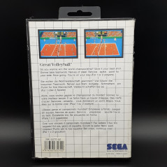 GREAT VOLLEYBALL Sega Master System PAL Game Jeu 1987 5070 Mega Cartridge Volley Ball DV-LN1