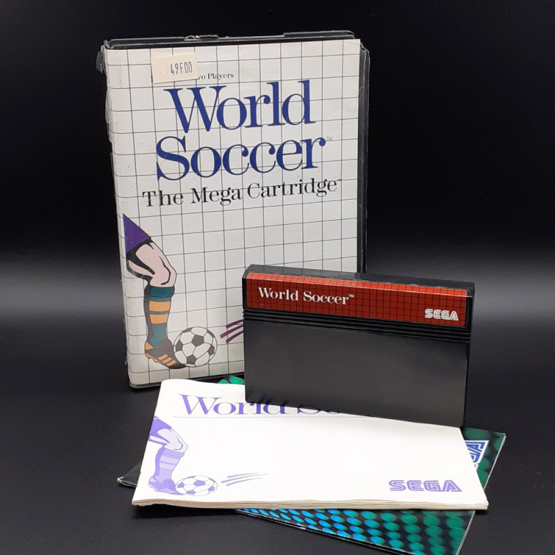 WORLD SOCCER Sega Master System PAL EURO Game Jeu 1987 5059 Mega Cartridge Football