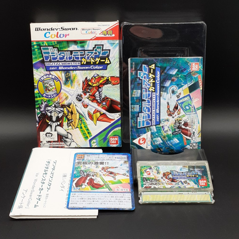 DIGITAL MONSTER Bandai Wonderswan Color Japan Game Jeu Digimon Card Battle Ver. WSC 2002