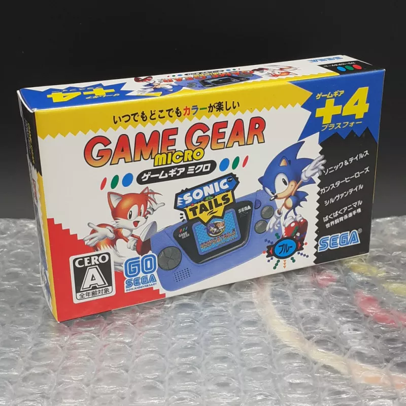 Console Sega Game Gear Micro Blue Japan NEW (4 games Included