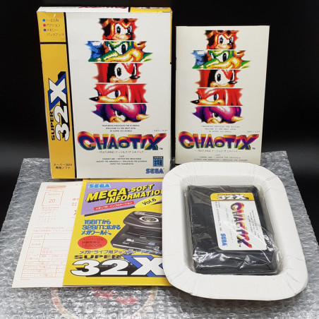 CHAOTIX Sega Super 32X Japan Game Sonic Knuckles Megadrive Mega Drive Action