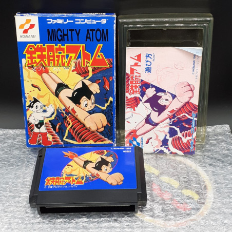 Mighty Atom Boy Famicom (Nintendo FC) Japan Game Tetsuwan Astro Tezuka Konami RC827