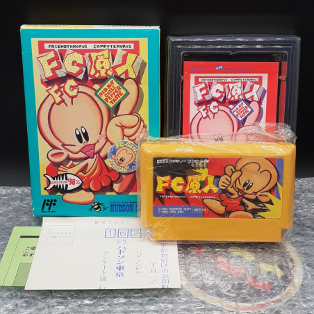 FC GENJIN Famicom (Nintendo Nes FC) Japan Game Bonk Kids Hudson Soft 1994 HFC-F3