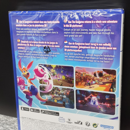 KAO THE KANGAROO PS5 Euro Game in EN-FR-ES-IT-DE-PT-JP-KR NEW Sealed Platform Action