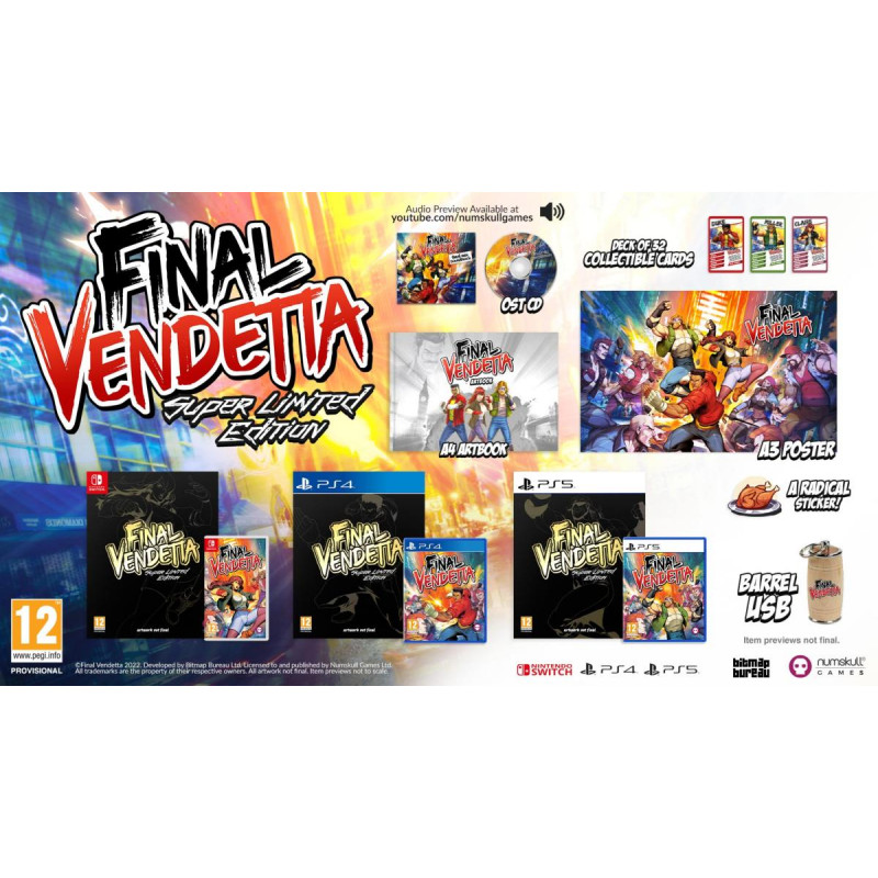 FINAL VENDETTA Super Limited Edition Switch Game In EN-FR-DE-ES-IT-PT-NL-JP-KR NEW Beat'em All