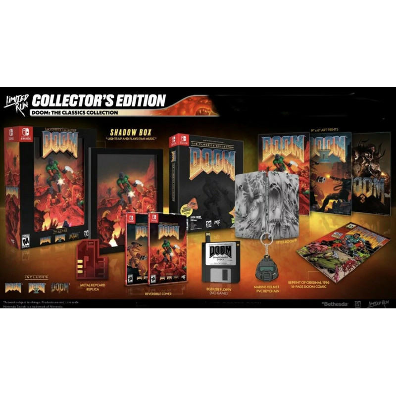 DOOM The Classics Collection (1,II & 3) Collector's Edition SWITCH Limited Run NEW