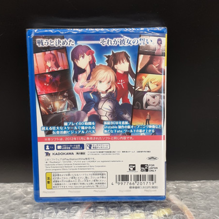 Fate/Stay Night [Realta Nua] PS Vita Japan Game (Region Free) NEUF/NEW Kadokawa