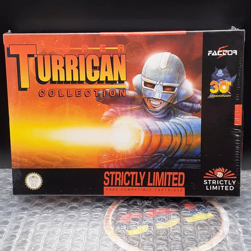 Vintage Super on sale Turrican Super Nintendo SNES 1993 W/ Blockbuster Sticker Seals